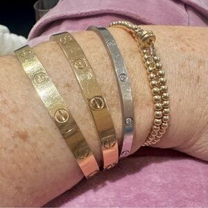 Gold Filled Beaded Wire Wrap Bracelet
